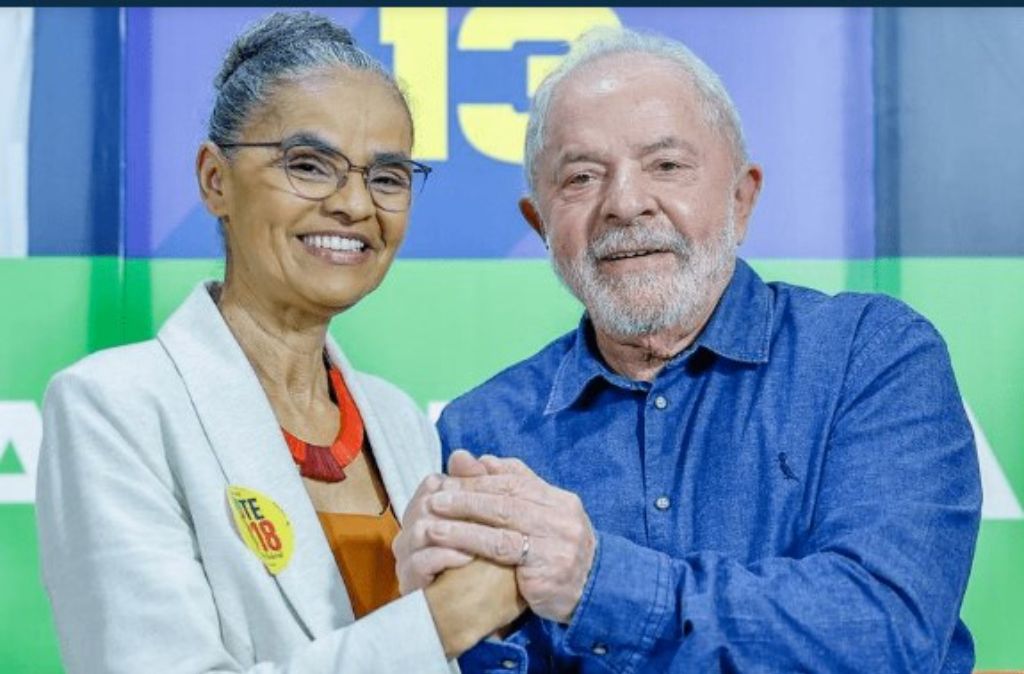 Marina declarou apoio é candidatura de Lula em setembro, ainda antes do 1º turno. Foto: Divulgação/Ricardo Struckert